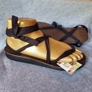 Brown Ribbon Sandals, various sizes
